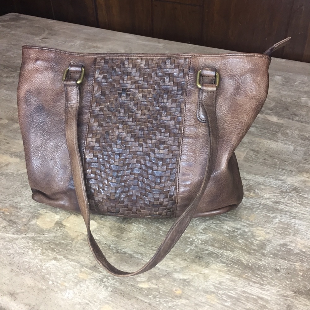 Brown Leather Purse from India
